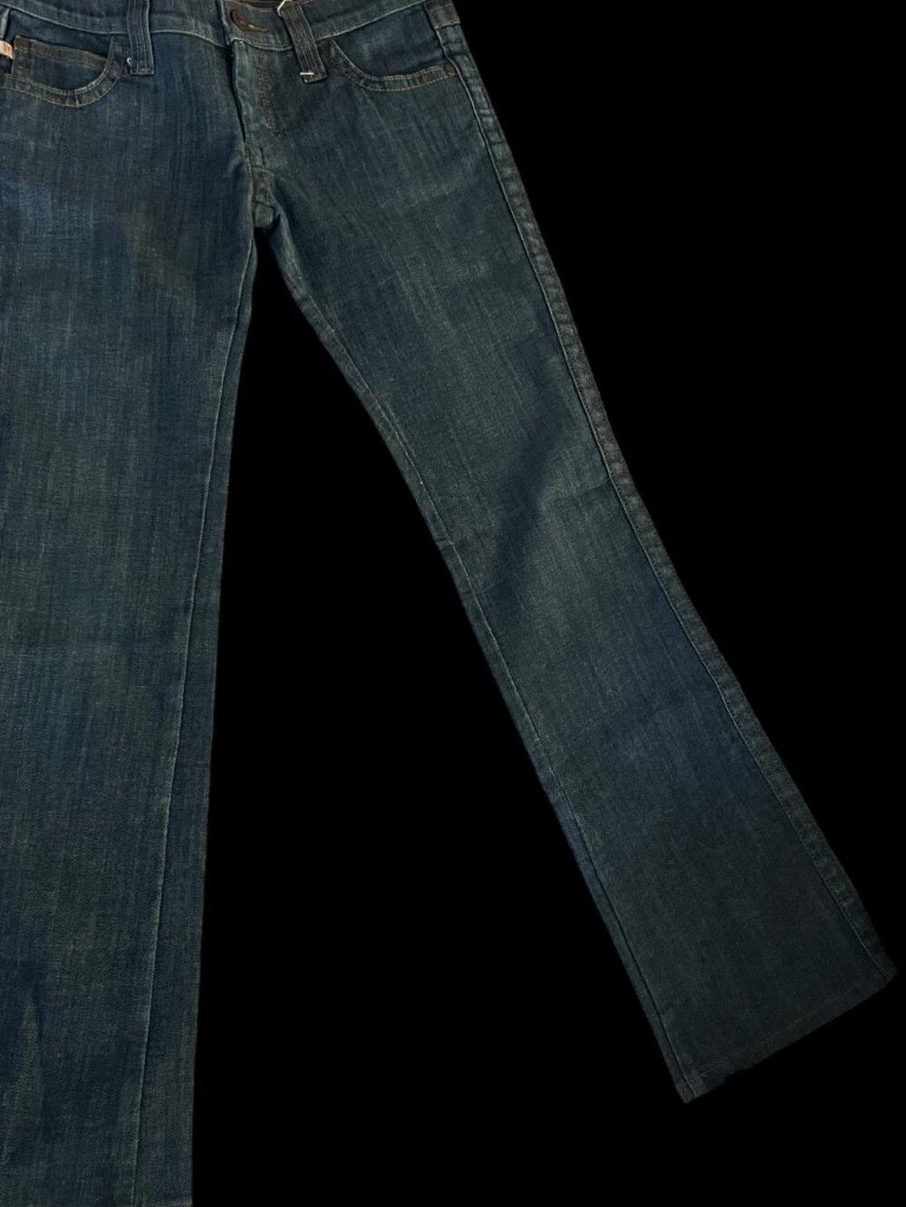 frankie b low rise heart pocket bootcut jeans - Picture 2 of 8